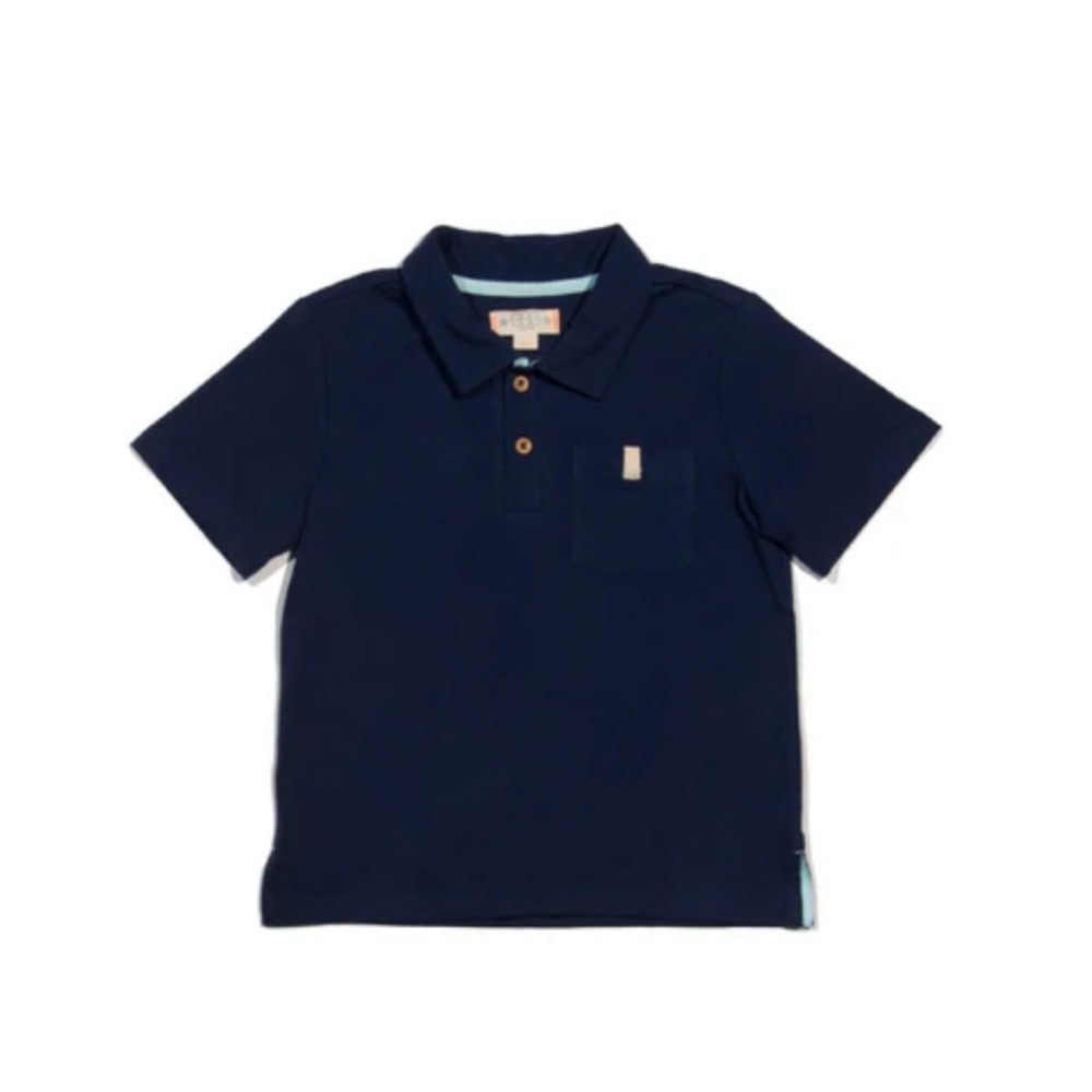 EGG New York Classic Navy Harrison Polo - size 2T